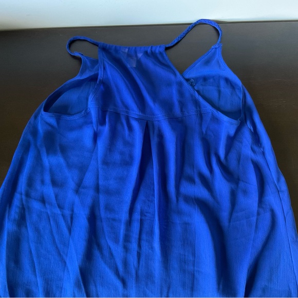 Guess Royal blue sheer tank top - Picture 3 of 4